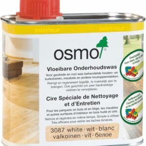 Osmo Onderhoudswas 3087 - Wit Transparant - 0,5 Liter - Onderhoud Vloeren - Onderhoud Houten Vloer & Meubels