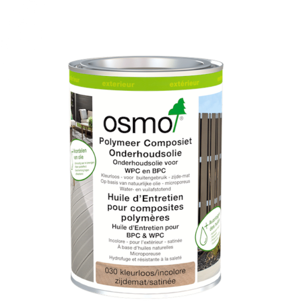 Osmo Polymeer Composiet Onderhoudsolie | Onderhoud Composiet Schutting | Composiet Vlonderplanken | Composiet Impregneren