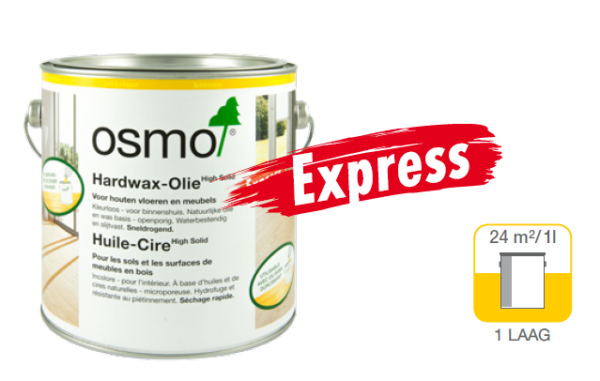 Hardwax Olie Express 3332 Transparant Zijde-mat - 2.5 Liter